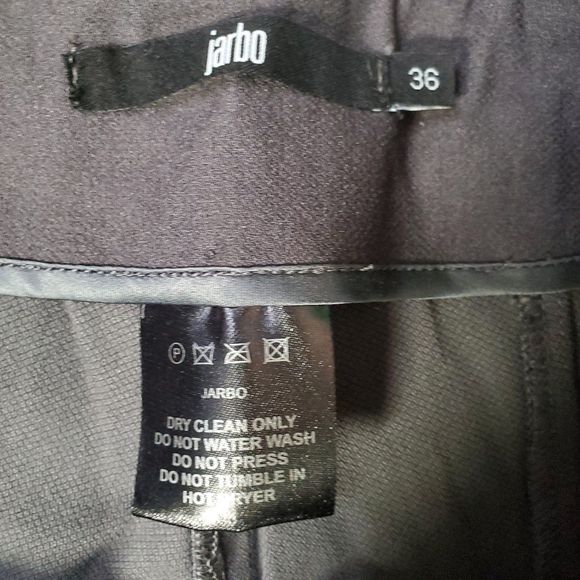 Jarbo Charcoal Gray Seam Straight Leg Pant in Technical Stretch sz 36/6 - Picture 5 of 6